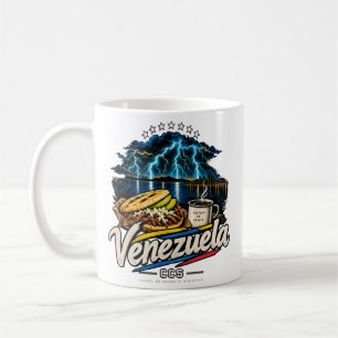 Reise-Kunst-Landmarke Venezuela im Vintage-Stil Kaffeetasse