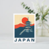 Reise Kunst Pagode Tempel Japan Postkarte (Stehend Vorderseite)