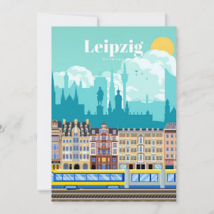 Reise Kunst Reise Nach Leipzig Deutschland Einladung