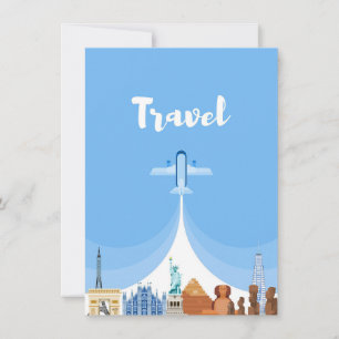 Reise Kunst Reise um die Welt Einladung