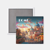 Reise Kunst Rom Italien Magnet (Vorderseite/Rückseite)
