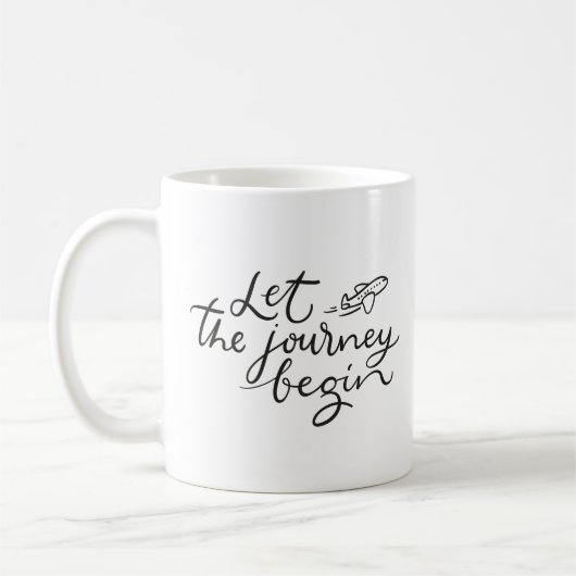 Reise Lass Die Begin Coffee Tasse (Links)