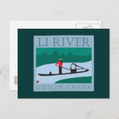 REISE-Li-Fluss Postkarte (Vorne/Hinten)
