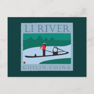 REISE-Li-Fluss Postkarte