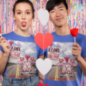 Reise Liebe wie Gnome anderen glücklichen Valentin T-Shirt