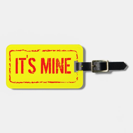 Reise lugage Umbau mit GummiBriefmarkenzeichen Gepäckanhänger (Vorderseite horizontal)