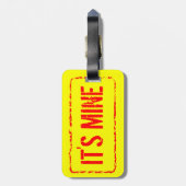 Reise lugage Umbau mit GummiBriefmarkenzeichen Gepäckanhänger (Rückseite vertikal)