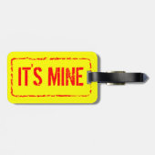 Reise lugage Umbau mit GummiBriefmarkenzeichen Gepäckanhänger (Rückseite horizontal)