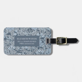 REISE LUGGAGE TAG : WILLIAM MORRIS : JASMINE GEPÄCKANHÄNGER