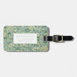 REISE LUGGAGE TAG : WILLIAM MORRIS : JASMINE GEPÄCKANHÄNGER