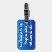 Reise macht Sie reicher - kundengerecht Gepäckanhänger (Vorderseite vertikal)