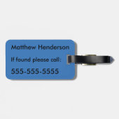 Reise macht Sie reicher - kundengerecht Gepäckanhänger (Rückseite horizontal)