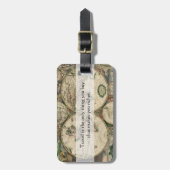 Reise macht Sie reicheres Zitat - kundengerecht Gepäckanhänger (Vorderseite vertikal)