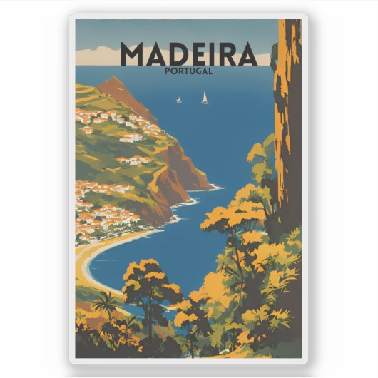 Reise Madeira Portugal Aufkleber (Vorderseite)