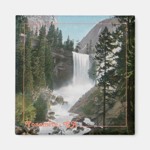 Reise-Magnet mit Vintage-Motiv Wasserfall Vernal F Magnet