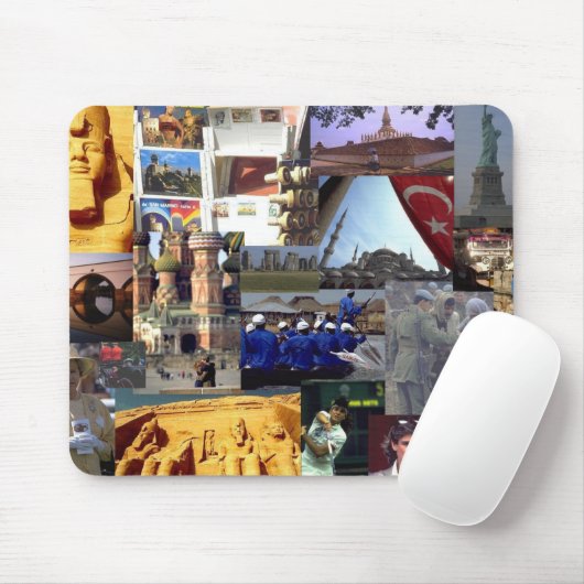 Reise merkt Mausunterlage Mousepad (Mit Mouse)