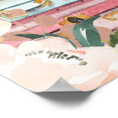 Reise Miss zu Mrs. Brautparty Begrüßungszeichen Poster (Ecke)