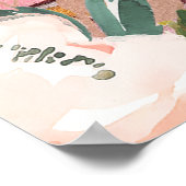 Reise Miss zu Mrs. Brautparty Begrüßungszeichen Poster (Ecke)