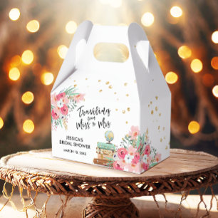 Reise Miss zu Mrs. Pink Floral Brautparty Geschenkschachtel