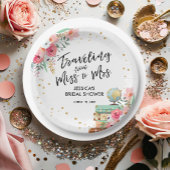 Reise Miss zu Mrs. Pink Floral Brautparty Pappteller
