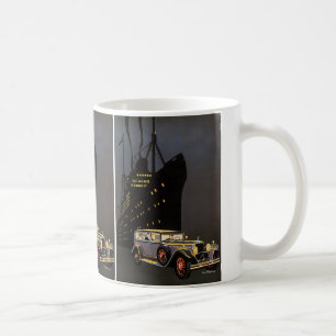 Reise mit alten Dampfern, Kreuzfahrtschiffen und O Kaffeetasse