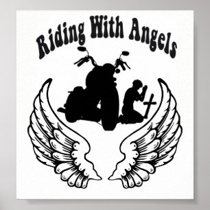 REISE MIT ANGELN FALLEN BIKERN POSTER