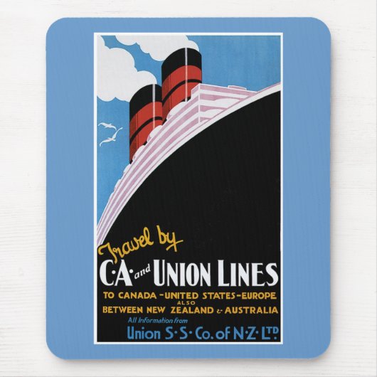 Reise mit CA und Union Lines Mousepad (Vorne)