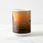 Reise mit dem eleganten Elefanten Kaffeetasse (Mittel)