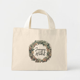 Reise mit dem Herzen - Tiny Tote Bag Mini Stoffbeutel