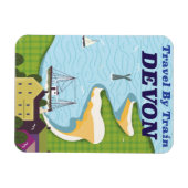 Reise mit dem Zug Devon Magnet (Horizontal)