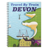 Reise mit dem Zug Devon Notizblock (Vorderseite)