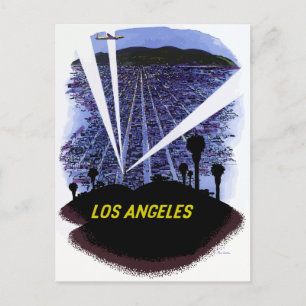 Reise mit der Fluggesellschaft nach Los Angeles Postkarte