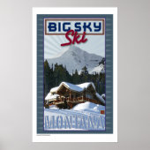 REISE-Montana-Big Sky Poster (Vorne)