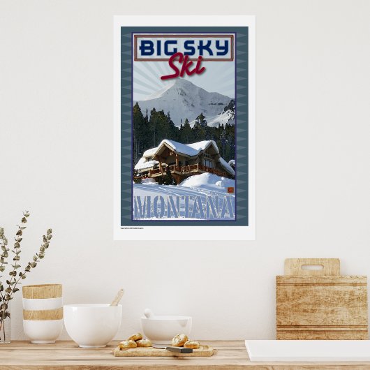 REISE-Montana-Big Sky Poster (Küche)