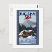 REISE-Montana-Big Sky- Postkarte (Vorne/Hinten)