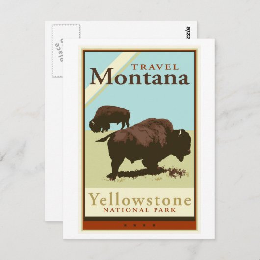 Reise Montana Postkarte (Vorne/Hinten)