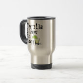 REISE MUG - TEQUILA, KÄPFER ALS THERAPIE REISEBECHER (Vorderseite Links)