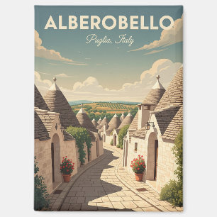 Reise nach Alberobello Italien Trulli-Häuser Magnet