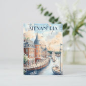 Reise nach Alexandria Virginia Postkarte (Stehend Vorderseite)