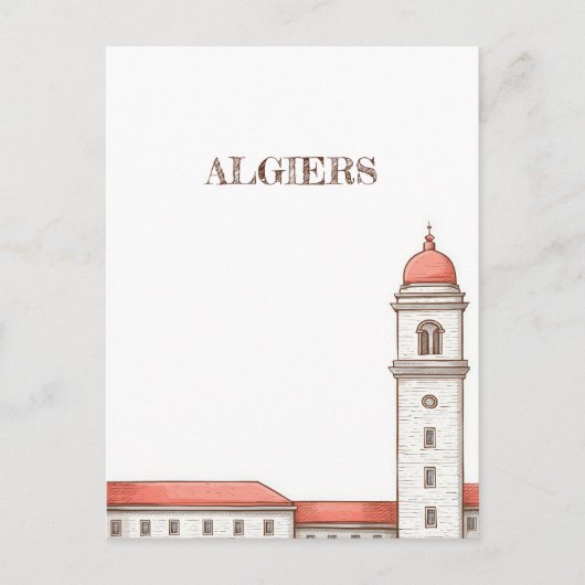 Reise nach Algier Postkarte (Vorderseite)