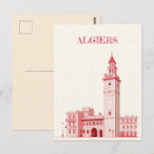Reise nach Algier Postkarte (Vorne/Hinten)
