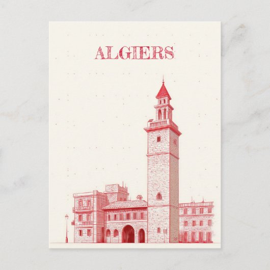 Reise nach Algier Postkarte (Vorderseite)