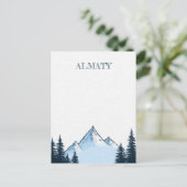 Reise nach Almaty Kasachstan Postkarte (Stehend Vorderseite)