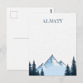 Reise nach Almaty Kasachstan Postkarte (Vorne/Hinten)