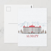 Reise nach Almaty Kasachstan Postkarte (Vorne/Hinten)
