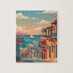 Reise nach Alt-San Juan Puerto Rico Puzzle