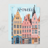 Reise nach Antwerpen Belgien Postkarte (Vorne/Hinten)