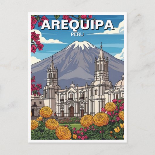 Reise nach Arequipa Peru Postkarte (Vorderseite)