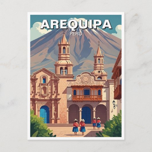 Reise nach Arequipa Peru Postkarte (Vorderseite)