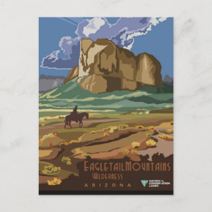 Reise nach Arizona im Vintage-Stil Postkarte
